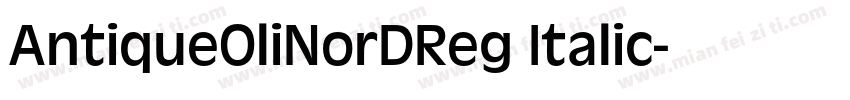 AntiqueOliNorDReg Italic字体转换